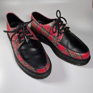 Dr. Martens "River" creeper, tartan plaid, size 8 US